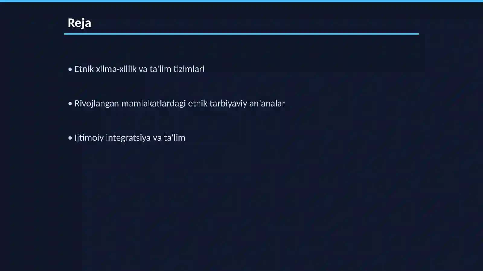 Etnik xilma-xillik va ta'lim tizimlari 2