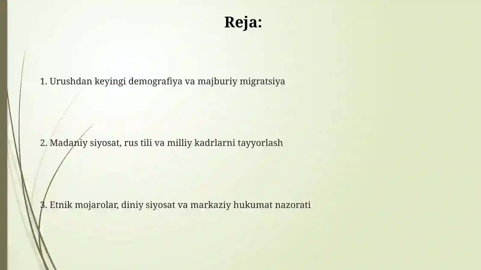 Urushdan keyingi demografik o'zgarishlar va majburiy migratsiya 2