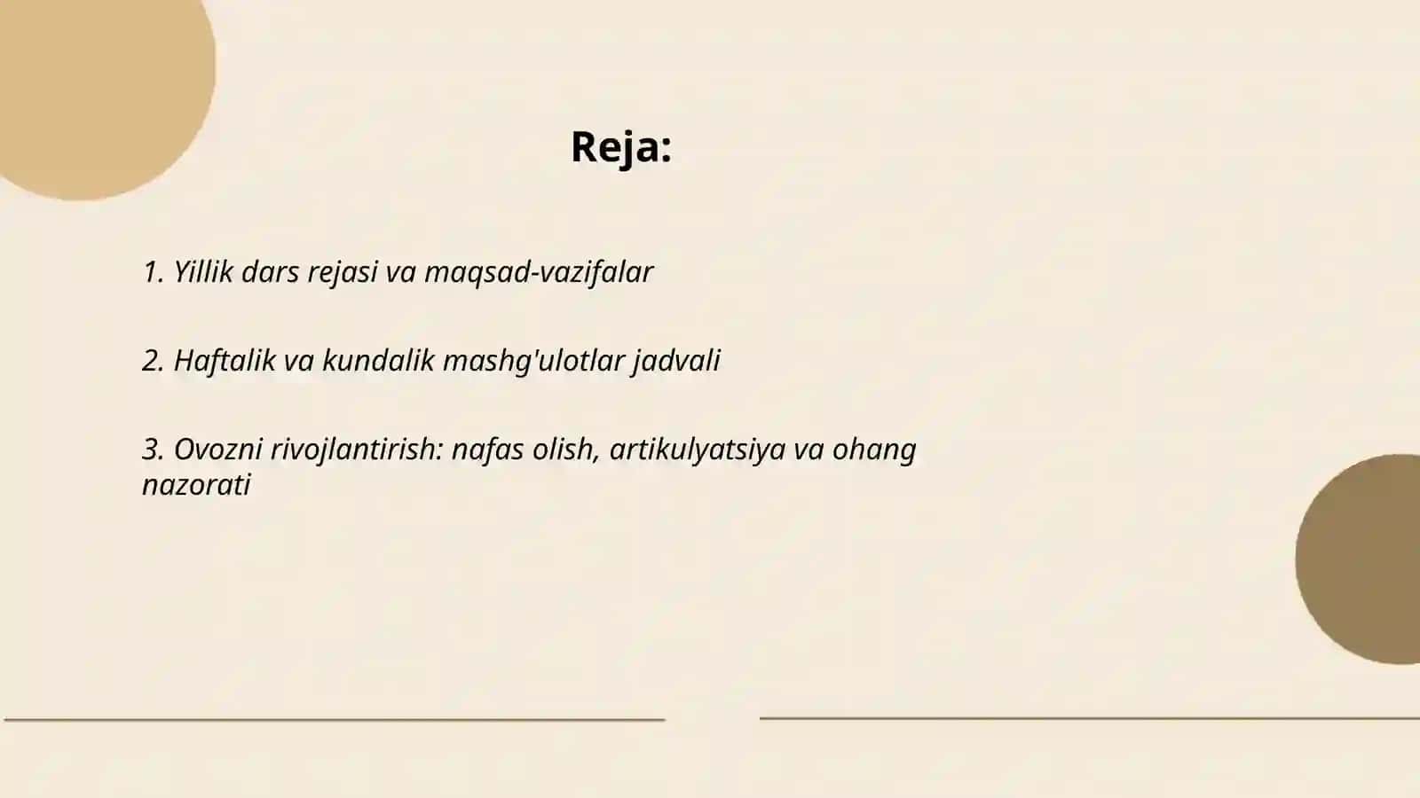 Maktabga tayyorlov yoshdagi bolalar uchun musiqa rahbarning asosiy ish reja 2