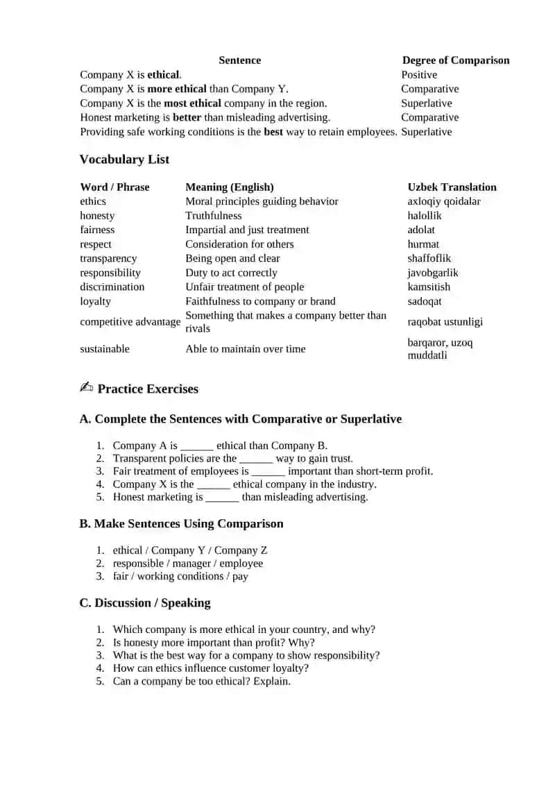 Ethics in Business 2