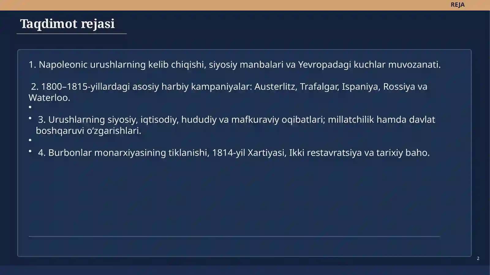 Napoleon I ning urushlari va ularning oqibatlari 2