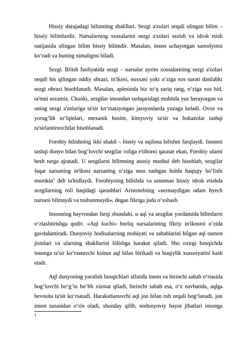 Bilishning darajalari 2