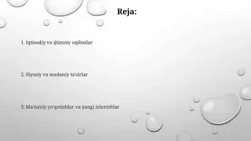Orta osiyoning sssrga qaram davrida iqtisodiy ijtimoiy siyosiy va manaviy oqibatlari 2