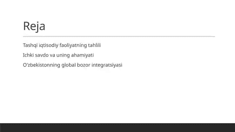 Tashqi iqtisodiy faoliyatning tahlili 2