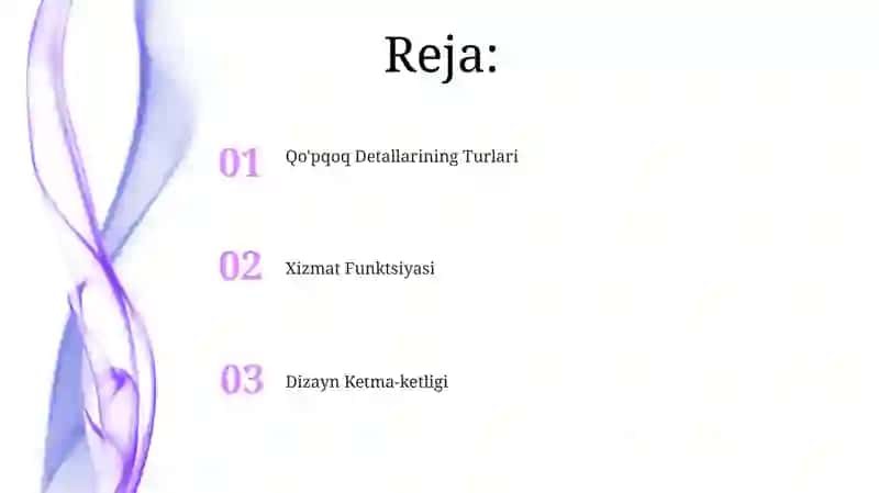 Qopqoq Detallarining Turlari 2