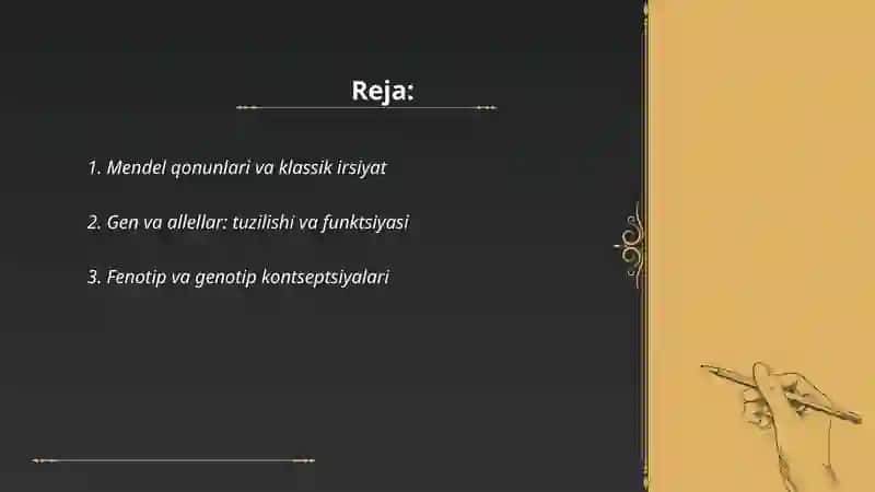 Umumiy ginetika asoslari 2