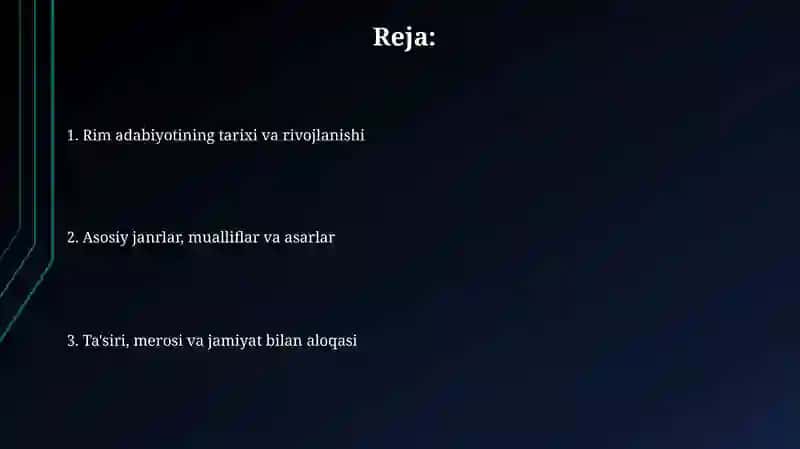 Rim adabiyoti 2