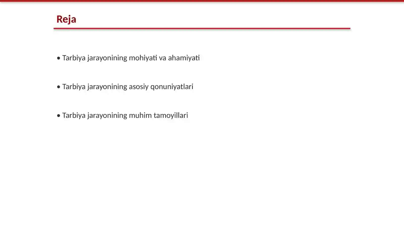 Tarbiya jarayonining qonuniyatlari 2