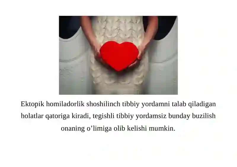 BACHADONDAN TASHQARI HOMILADORLIK 2