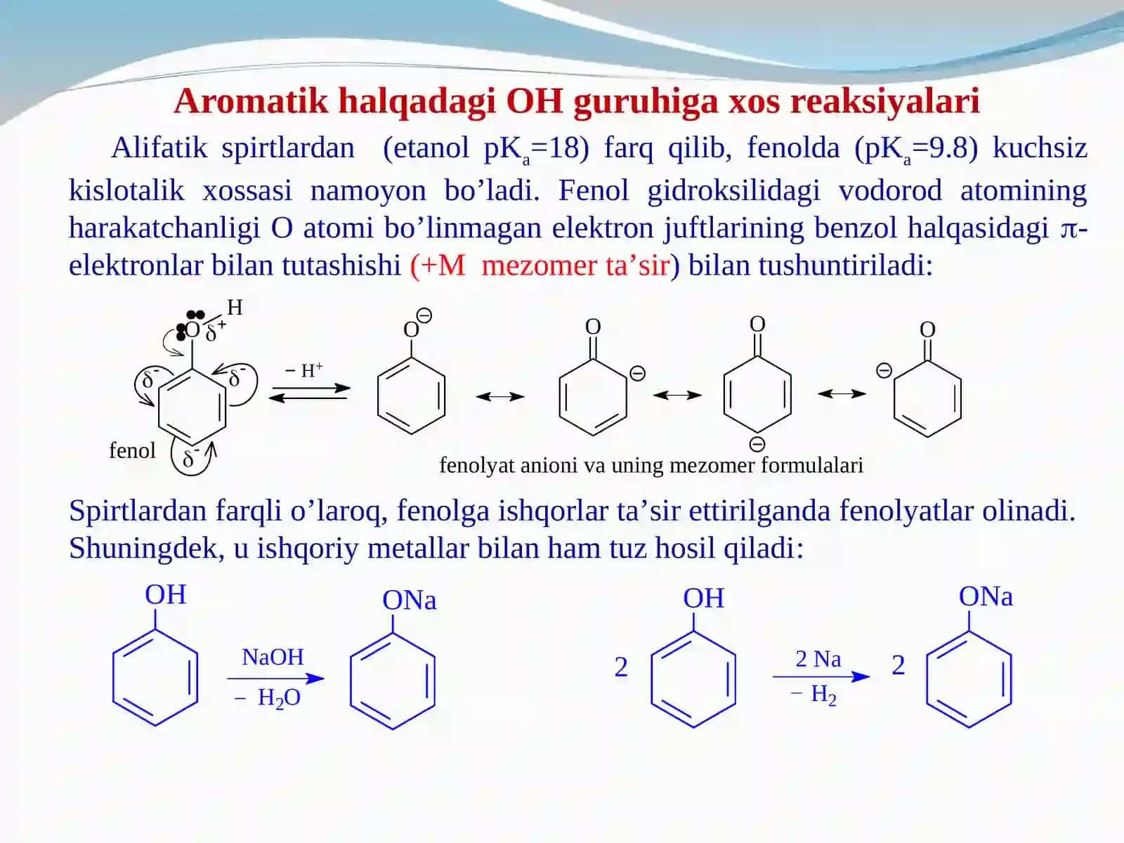 AROMATIK HALQA BO’YICHA OKSIDLASH USULLARI 2