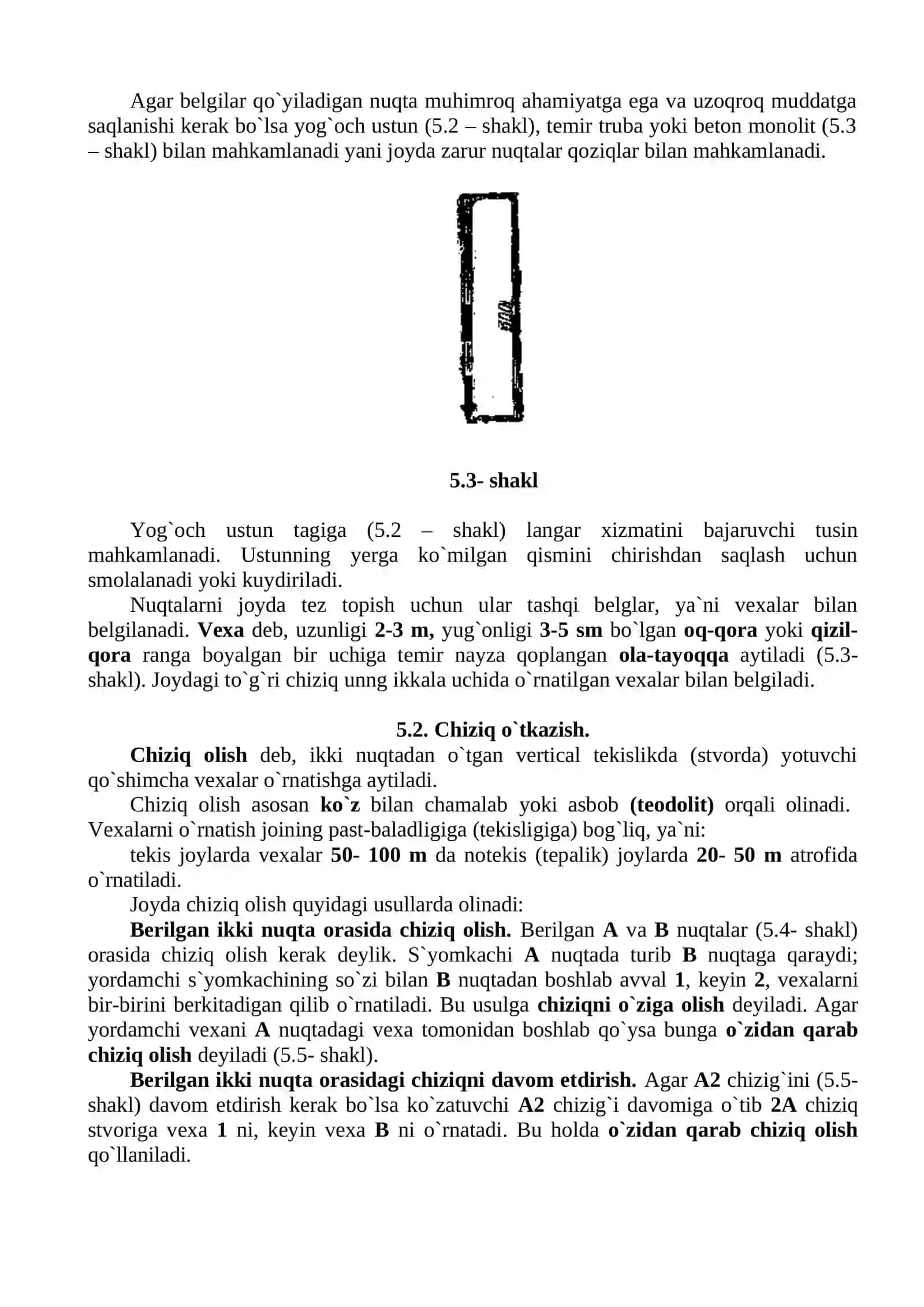 Chiziqlarni joyda o’lchash 2