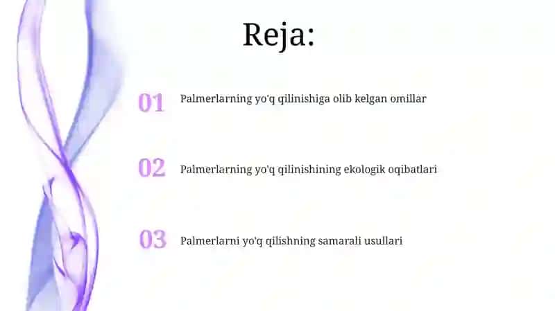 Palmerlarning ekologik ta'siri 2