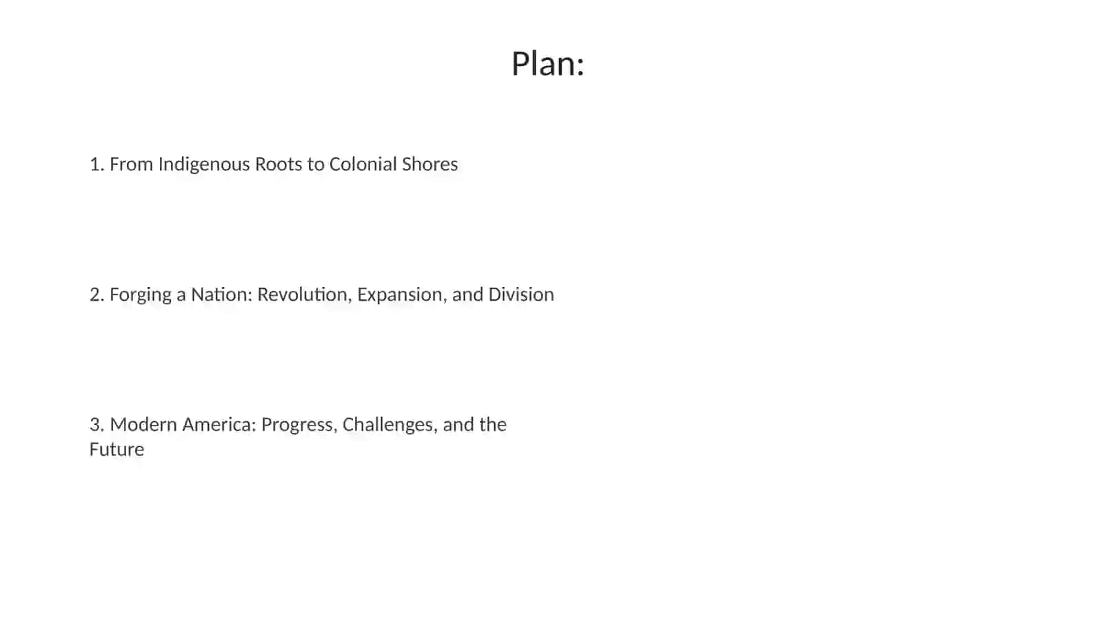 Presentation on Exploration of the USA 2