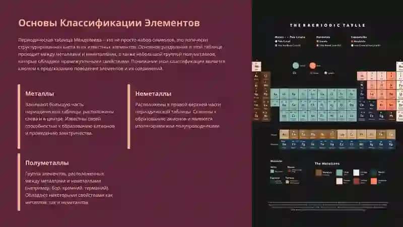 Свойства Металлов и Неметаллов: Фундаментальные Различия 2