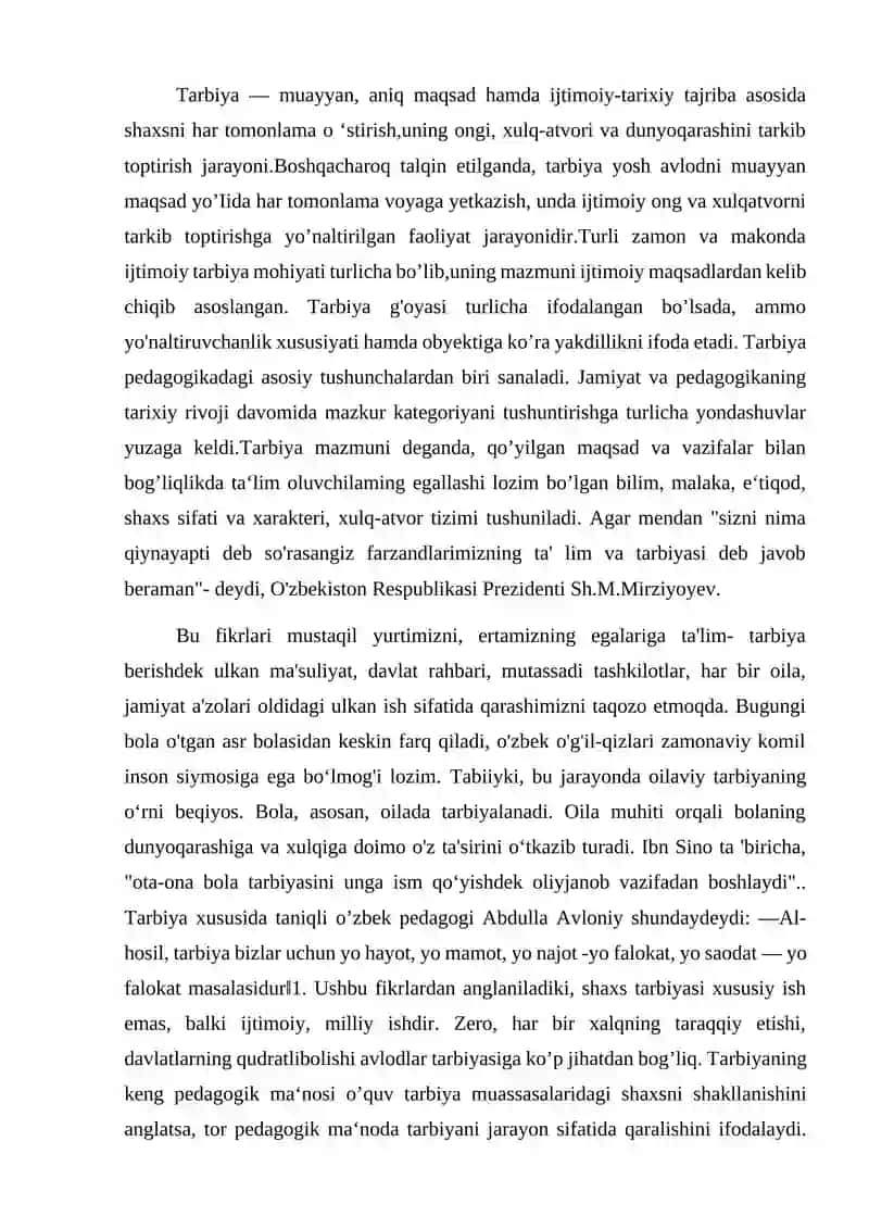 Tarbiya va ijtimoiy tarbiya 2