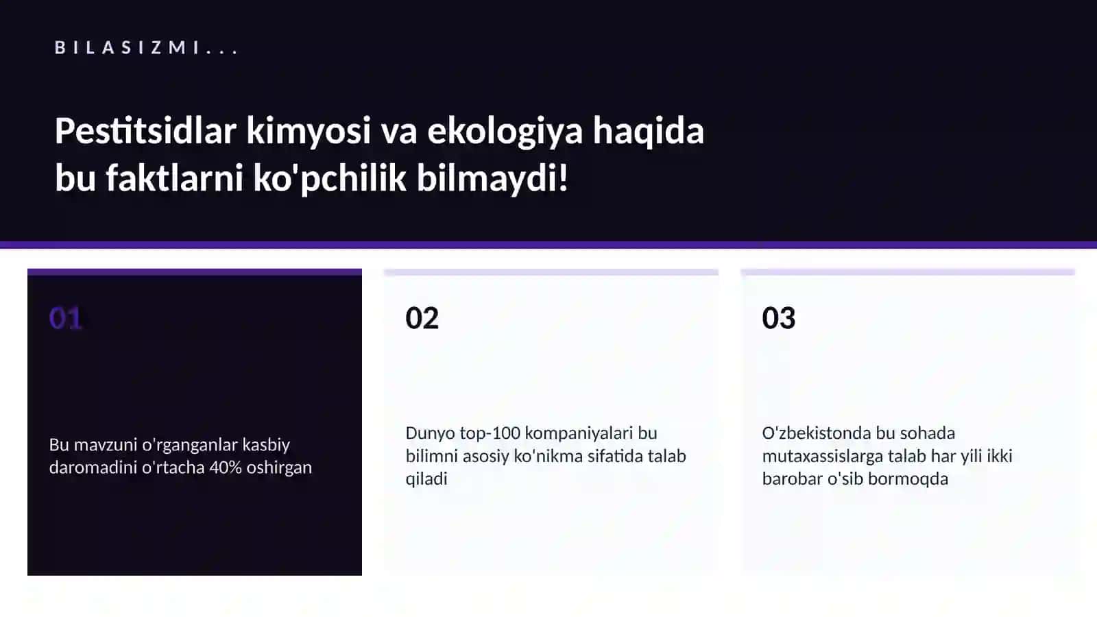 Pestitsidlar kimyosi va ekologiya 2