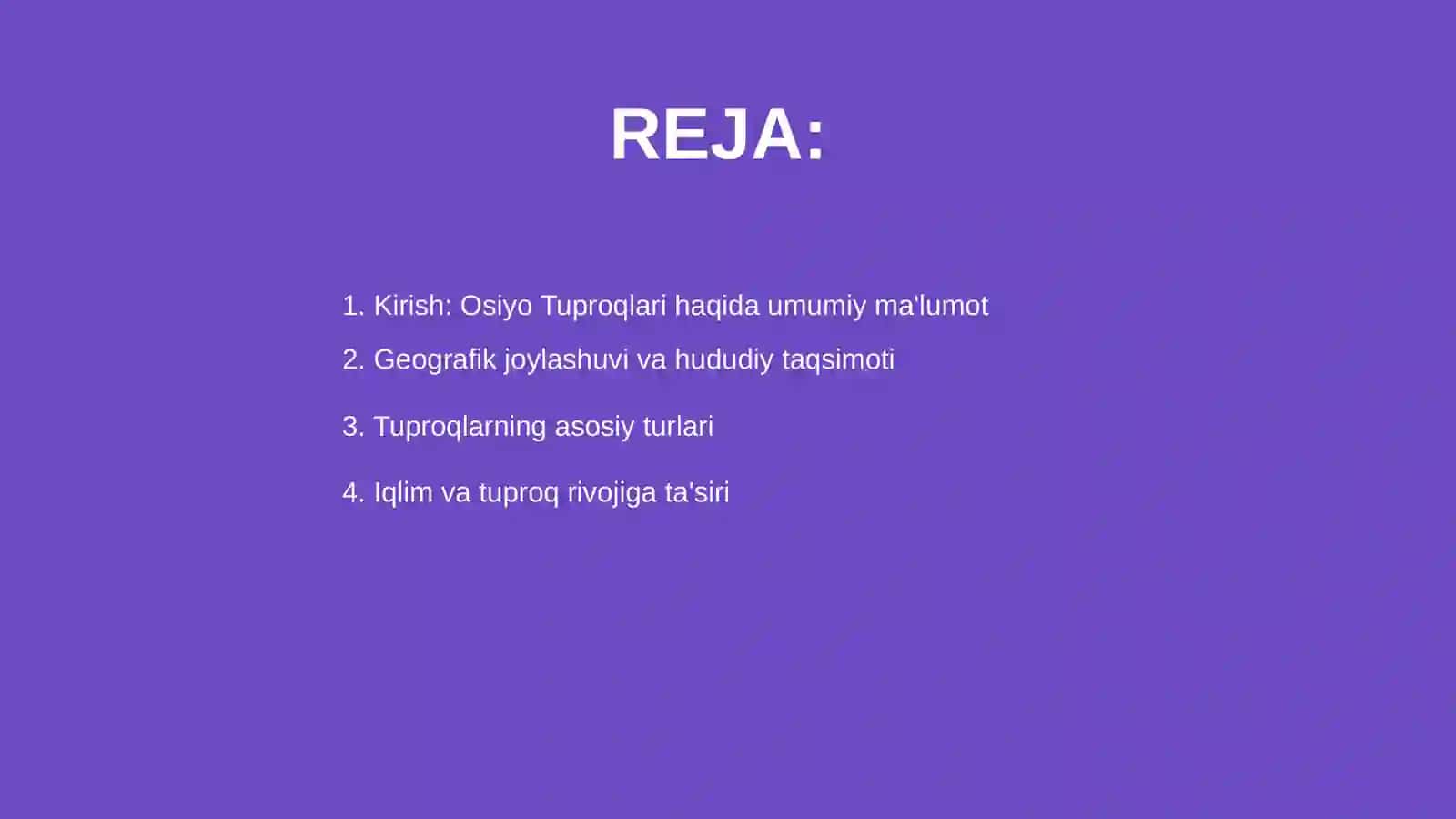 Õrta osiyo tuproqlarining geyografik tarqalishi 2