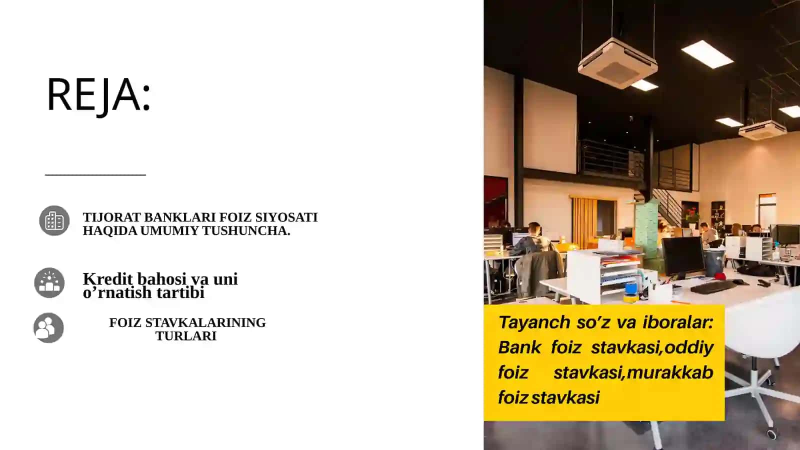 TIJORAT BANKLARINING FOIZ SIYOSATI 2