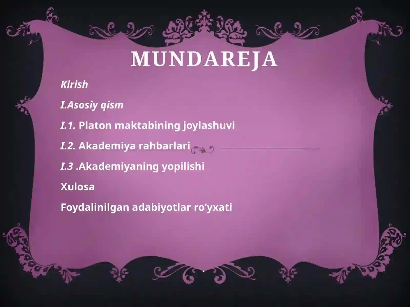 Platonning mashhur akademiyasi 2