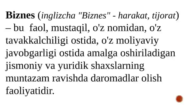 BIZNES SUB’YEKTI VA UNING STRUKTURASI 2