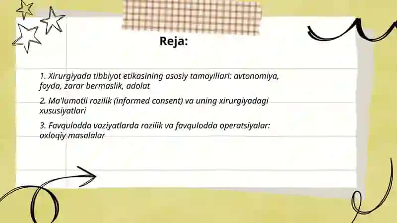 Xirurgiyada tibbiyot etikasi va deontologiya asoslari 2