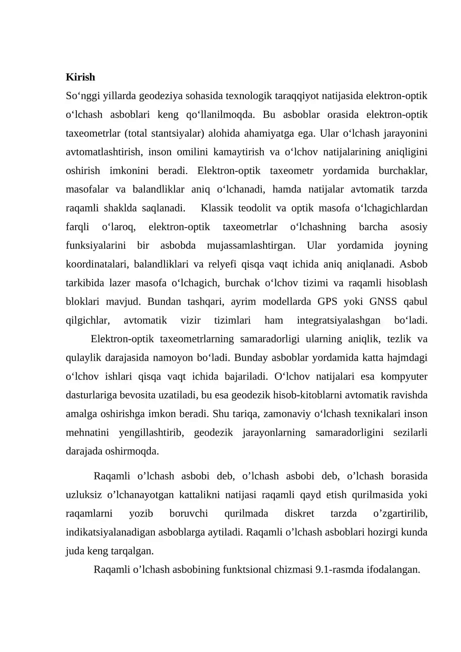 Elektron-optiktaxeometrlardan foydalanishning samarasi 2