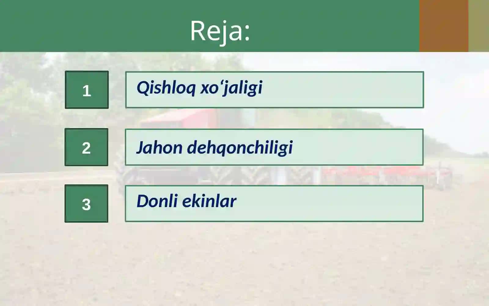QISHLOQ XO‘JALIGI TARMOQLARINING JOYLANISHI 2