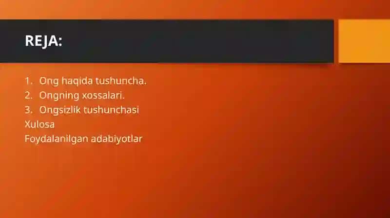 Ongtaraqqiyoti va ongsizlik 2