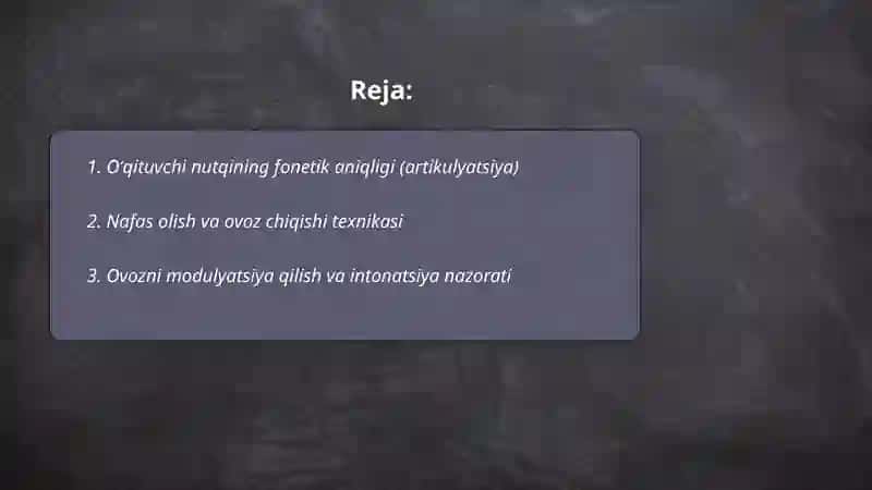 Nutq texnikasi va notiqlik madaniyati 2