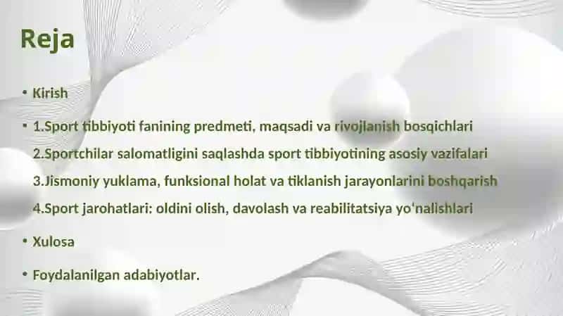 SPORT TIBBIYOTI FANINING MAQSAD VA VAZIFALARI 2