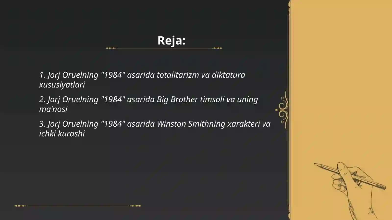 Jorj Oruelning "1984" asari 2
