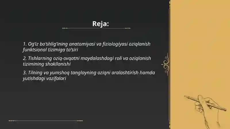Ogʻiz bo‘shlig‘ining roli 2