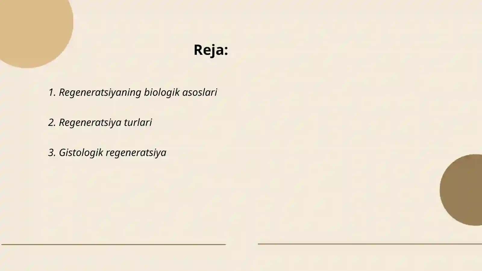 Regeneratsiya va uning darajalari 2