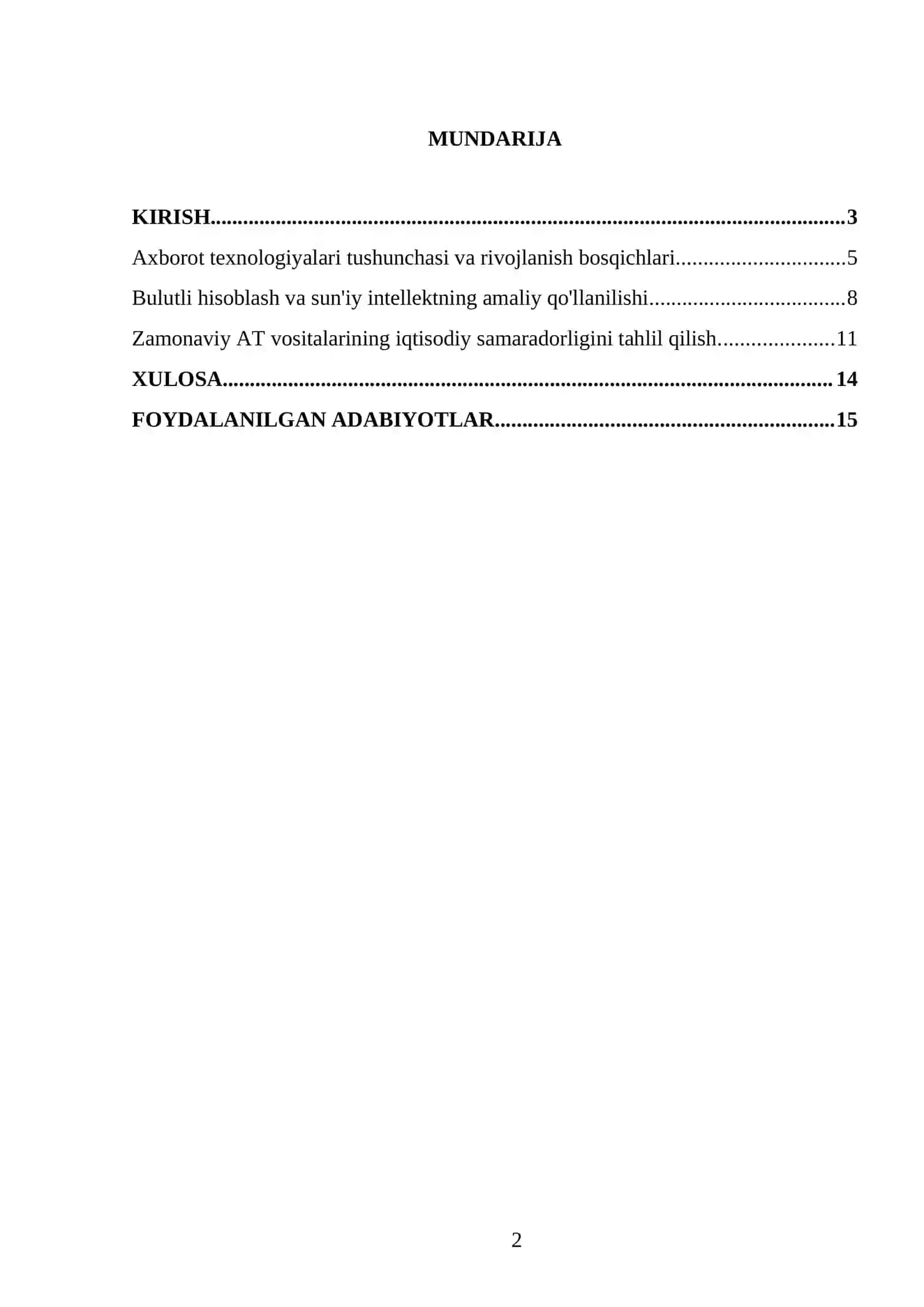 Zamonaviy axborot texnologiyalari 2