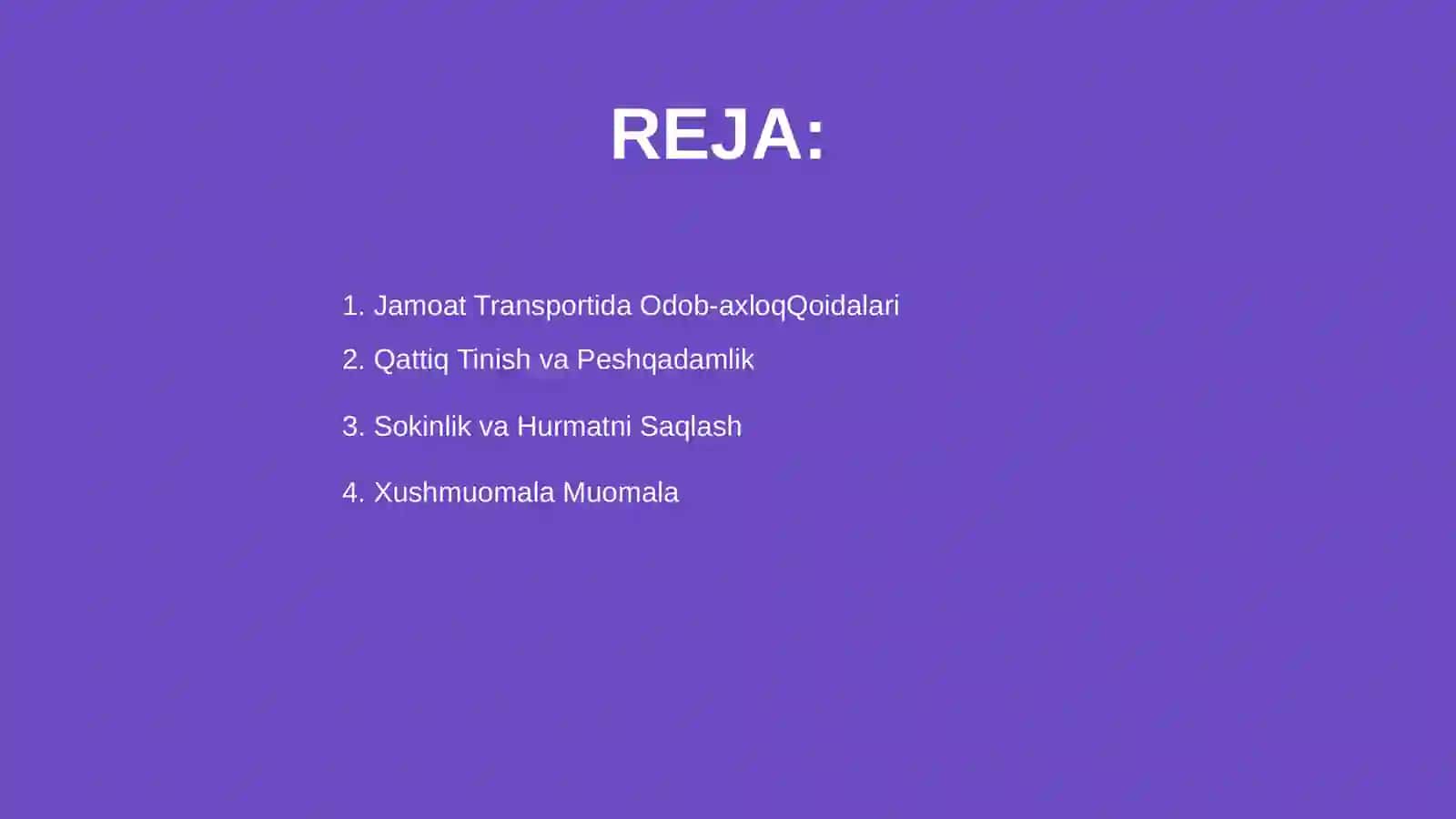 Jamoat transportida oʻzini tutish etiketi 2