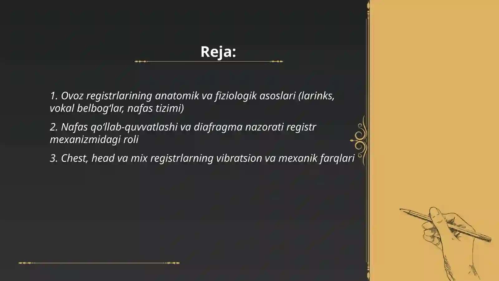 Xonandalik ovoz registri 2