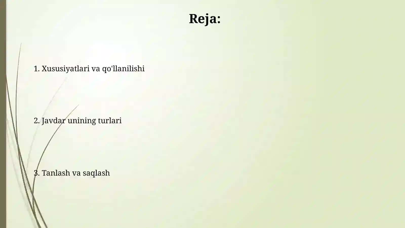 Javdar unining navlari 2