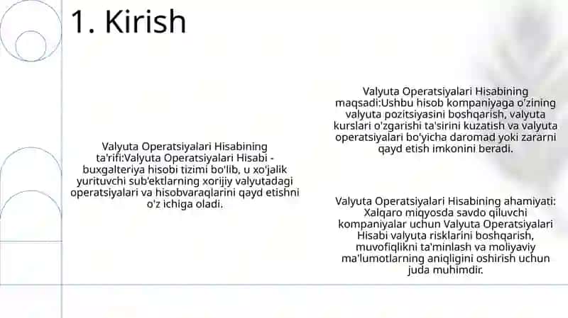 Valyuta Operatsiyalari Hisobi 2