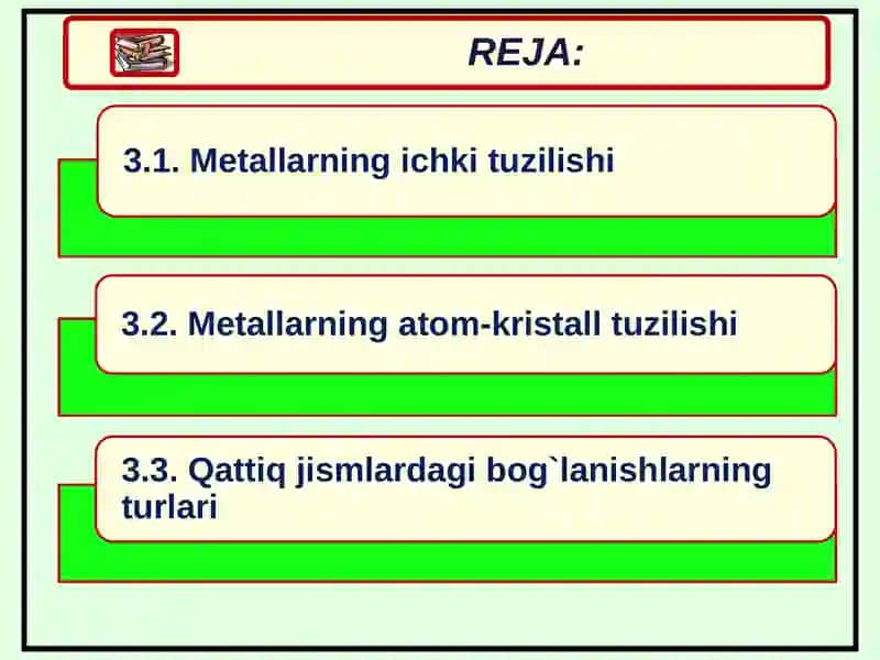 METALLARNING ICHKI TUZILISHI 2