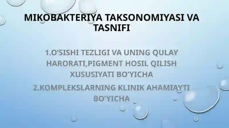 Tuberkulyozetiologiyasi va patogenezi 2