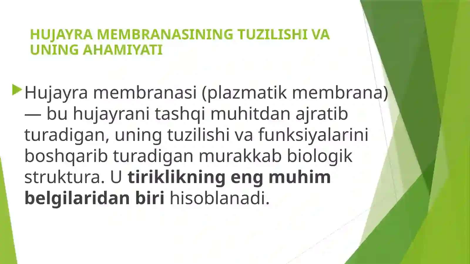 HUJAYRA MEMBRANASINING TUZILISHI VA UNING AHAMIYATI 2