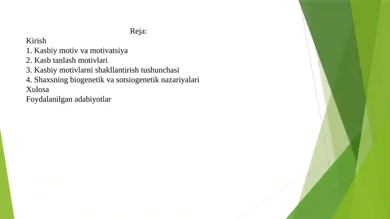 Kasbiy motivatsiya 2