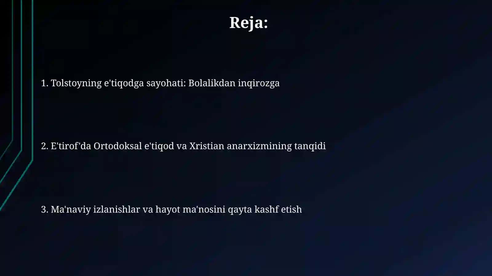 Tolstoyning "Iqrornoma" asari 2