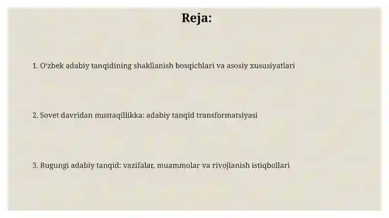 O'zbekadabiytanqidiningpaydobo'lishivashakllanishi 2