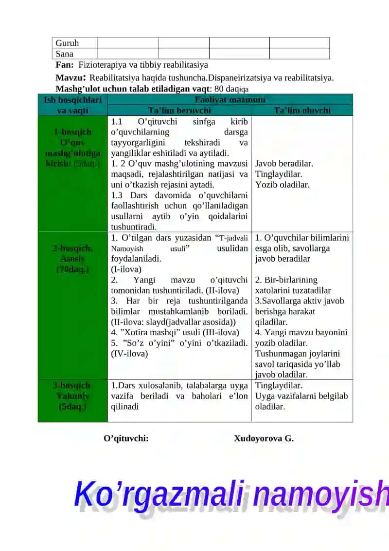 Reabilitatsiya haqida tushuncha 2