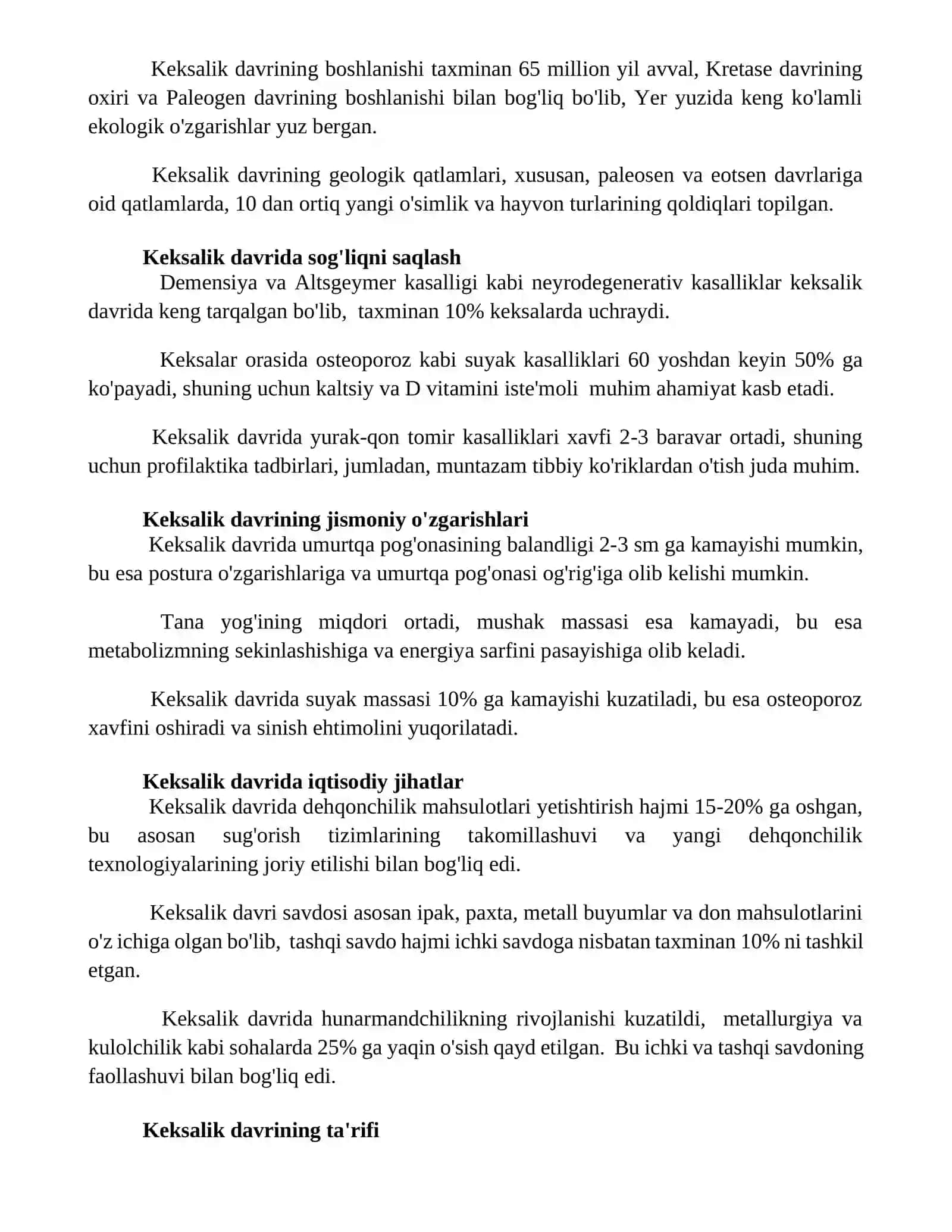 Keksalik davri 2
