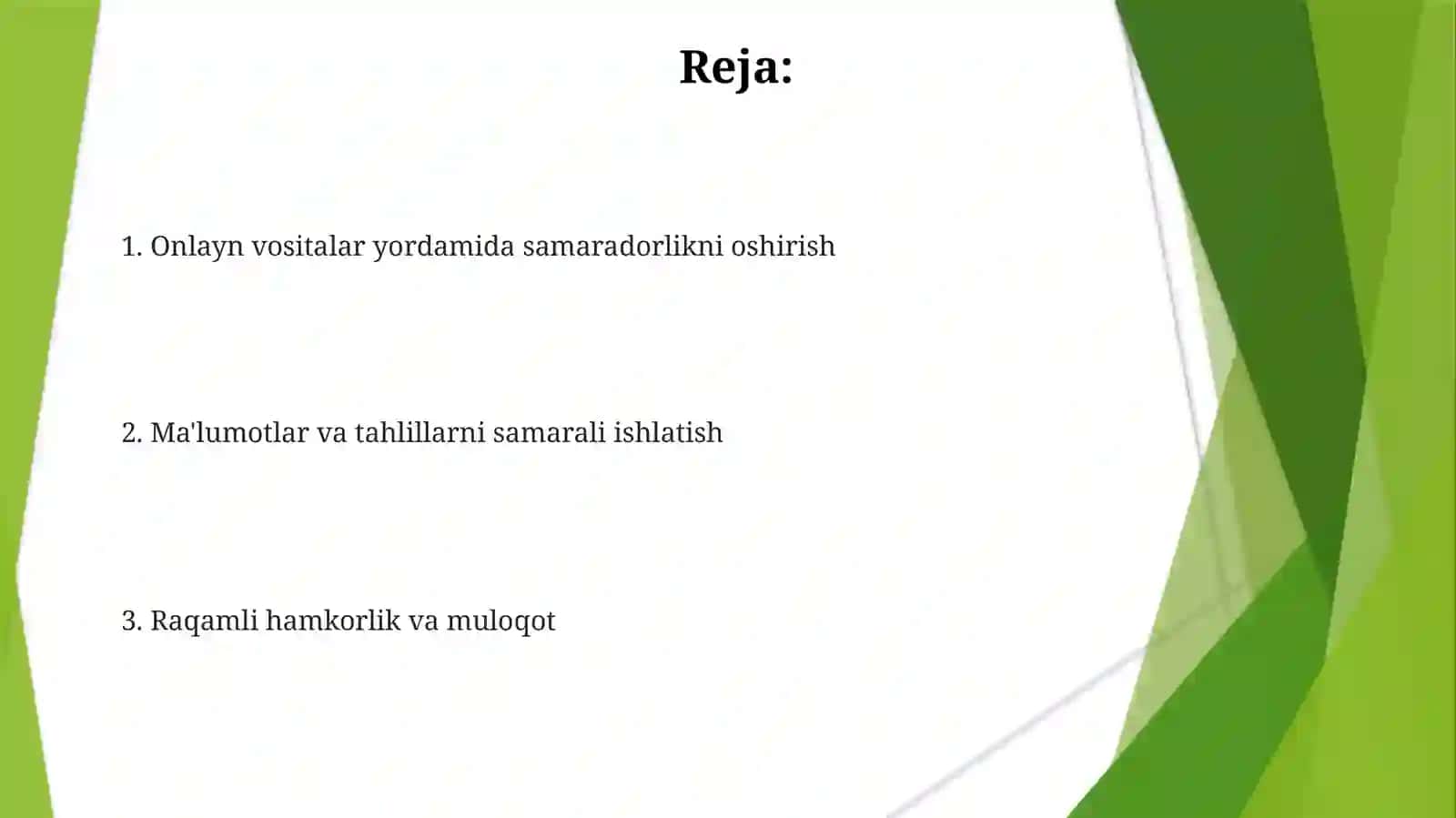 Kasb faoliyatida internet texnologiyalarini qo‘llash 2