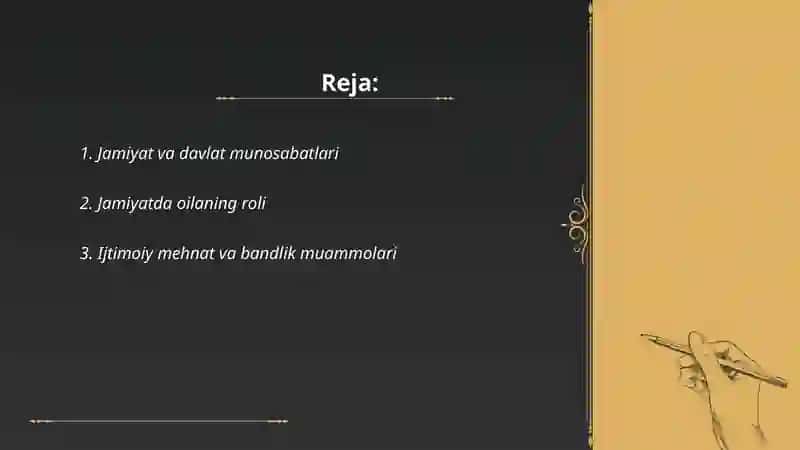 Jamiyat va davlat munosabatlari 2