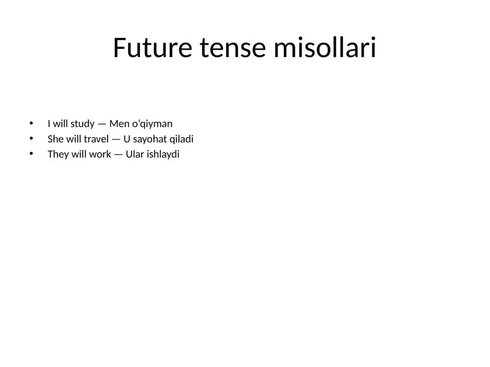 Future Tense Verbs nima? 2