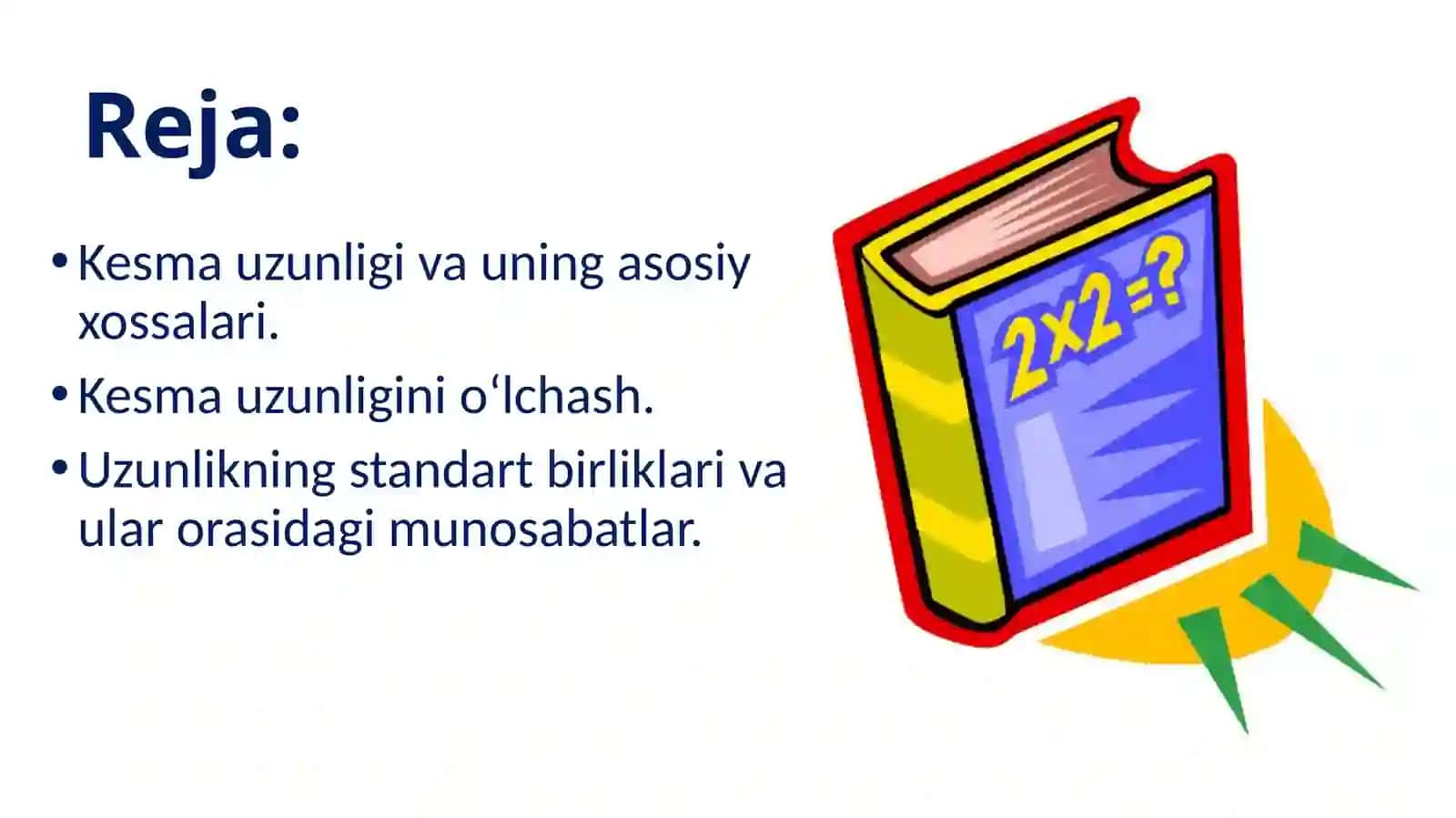 Kesma uzunligi va uning asosiy xossalari 2